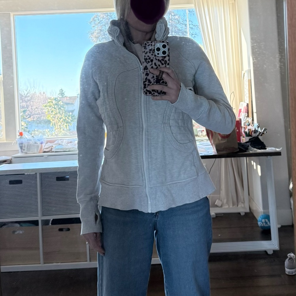 Lululemon Athletica Heather Gray Zip-Up Hoodie - Picture 4 of 4